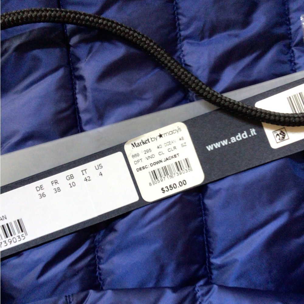 Add down jacket, Navy, size 4 - Picture 8 of 12